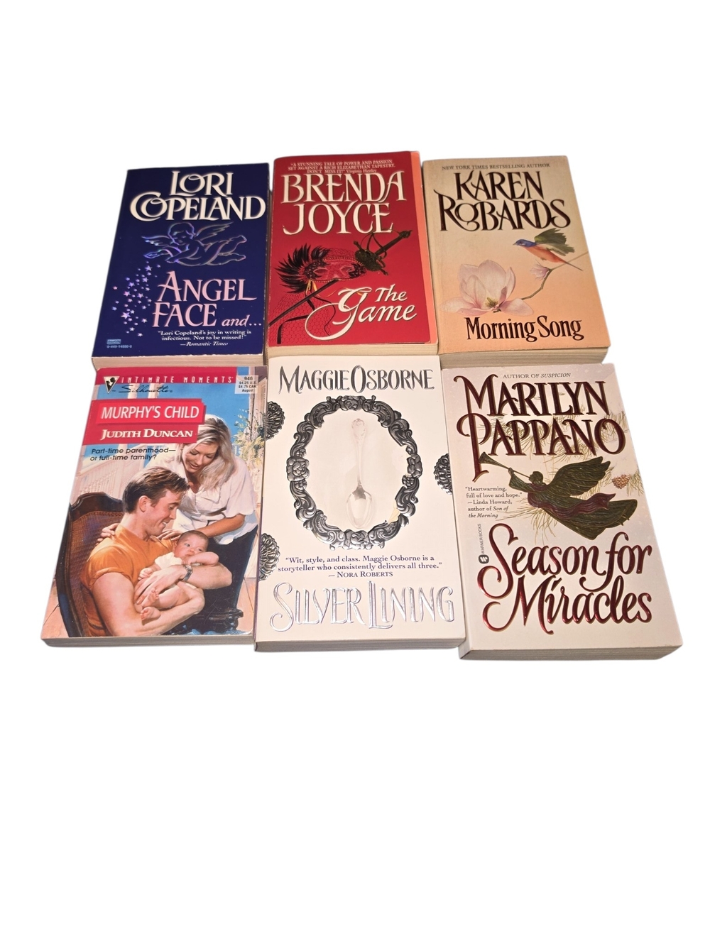 Vintage Romance Paperback Book Lot of 6 1990s Contemporary Historical Romance